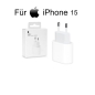 Preview: Apple iPhone 15 MHJE3ZM/A Ladegerät 20W USB‑C Power Adapter